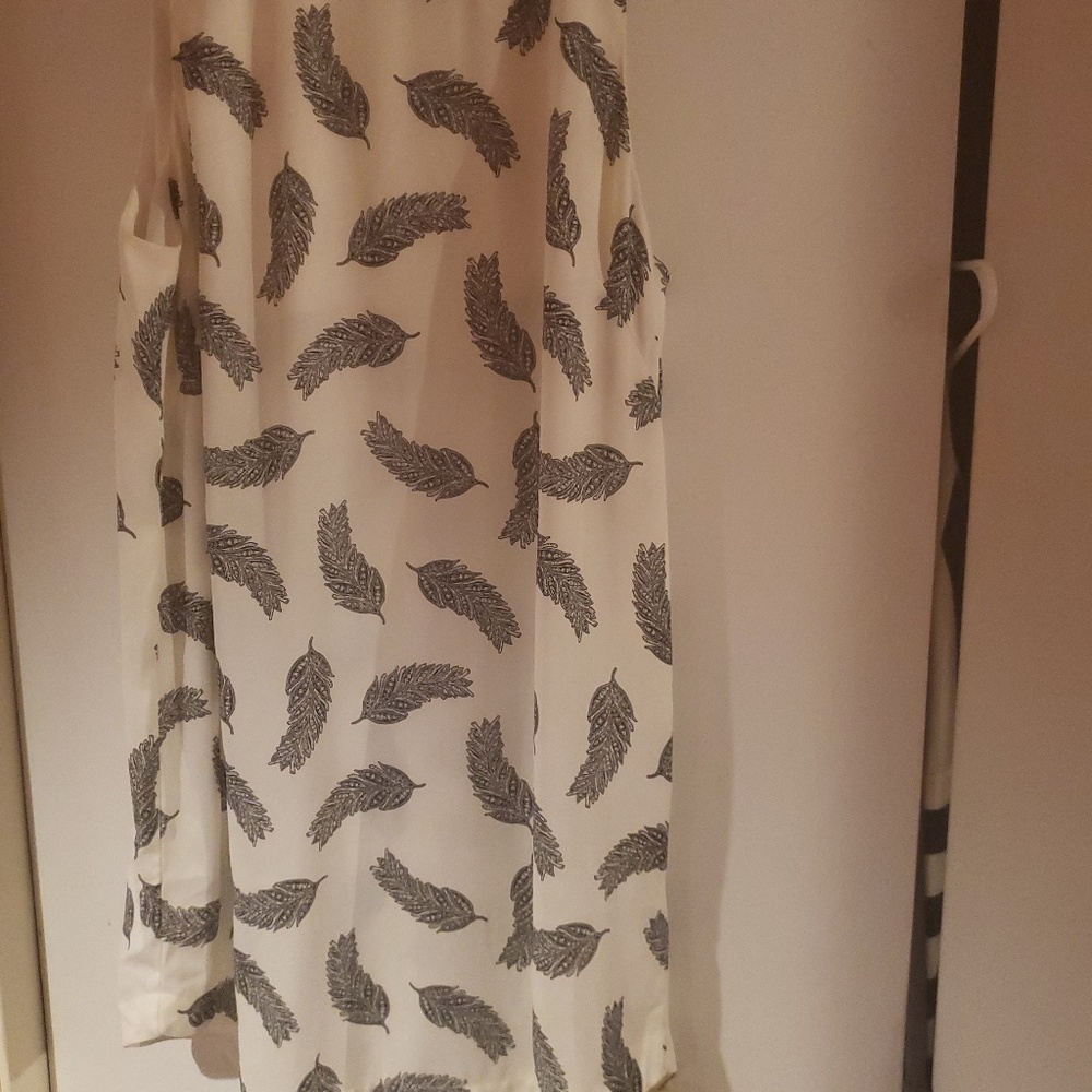 White dress with  design